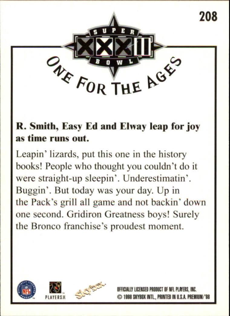 1998 SkyBox Premium Football Card Pick - Picture 413 of 426