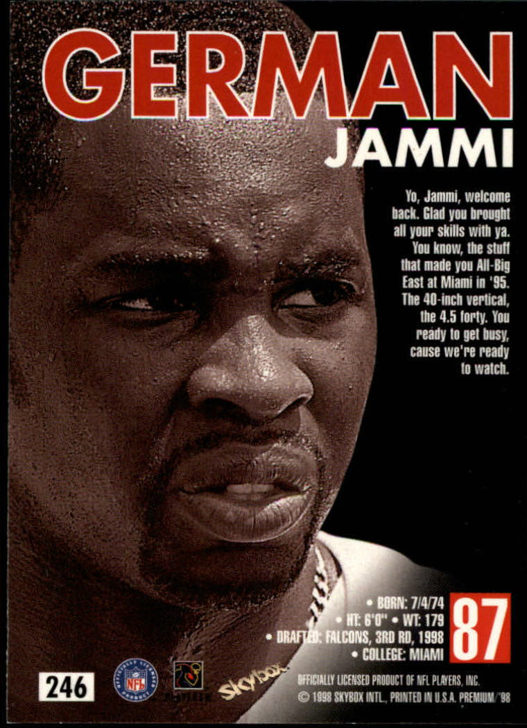 1998 SkyBox Premium Football Card Pick - Picture 424 of 426