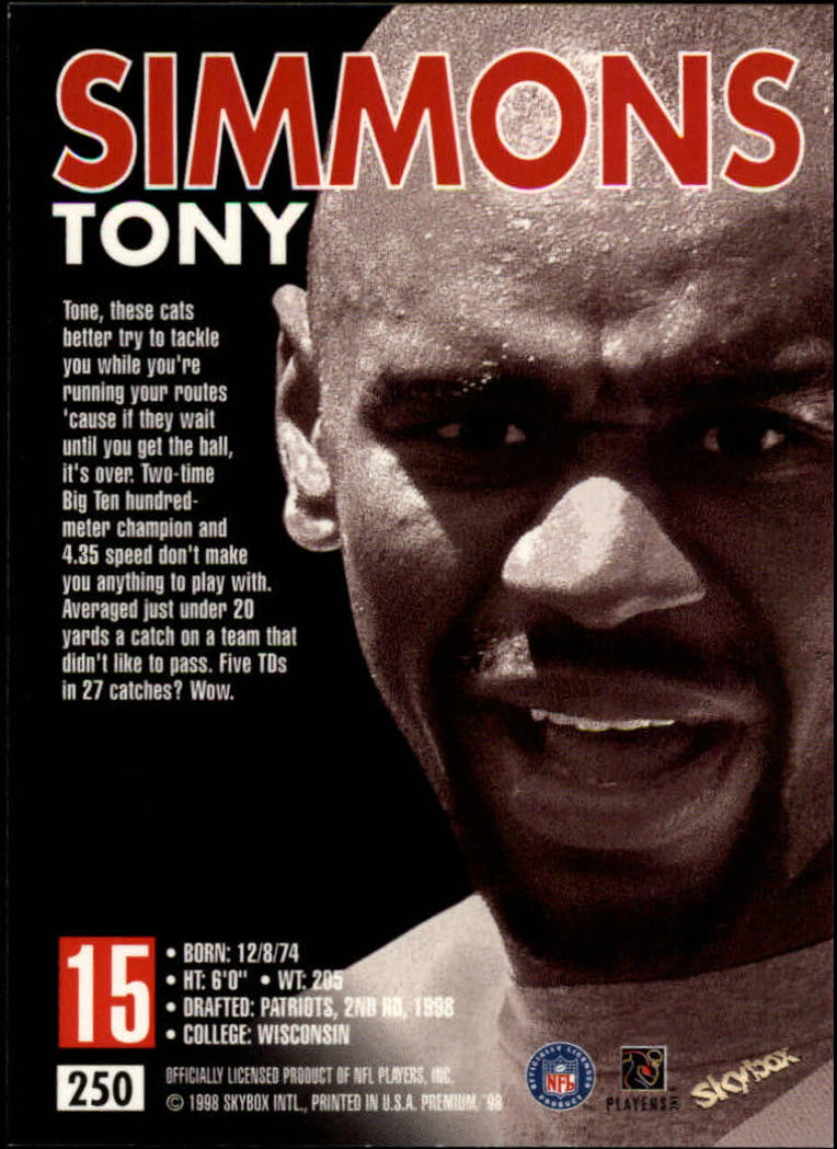 1998 SkyBox Premium Football Card Pick - Picture 426 of 426