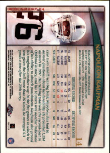 B1098- 1998 Topps Chrome FB Card #s 1-165 +Inserts -You Pick- 15+ FREE US SHIP