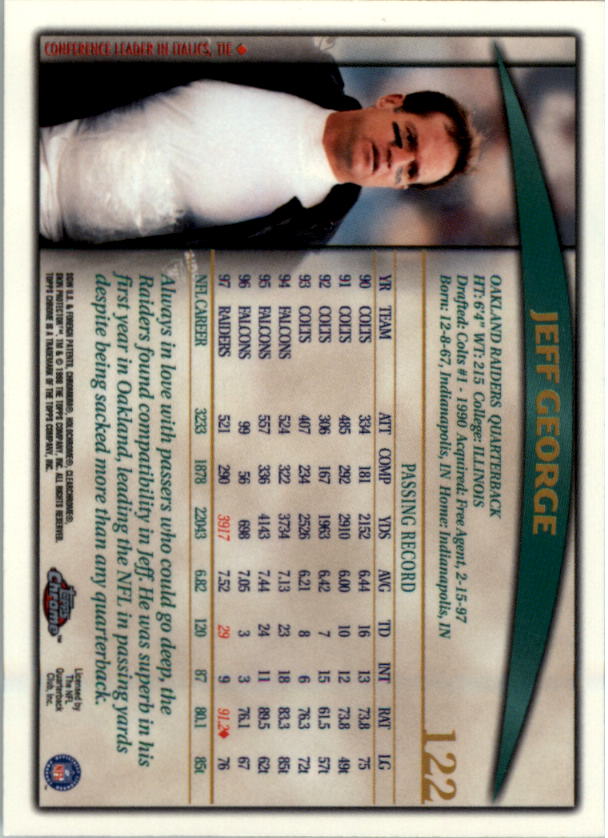 B1098- 1998 Topps Chrome FB Card #s 1-165 +Inserts -You Pick- 15+ FREE US SHIP