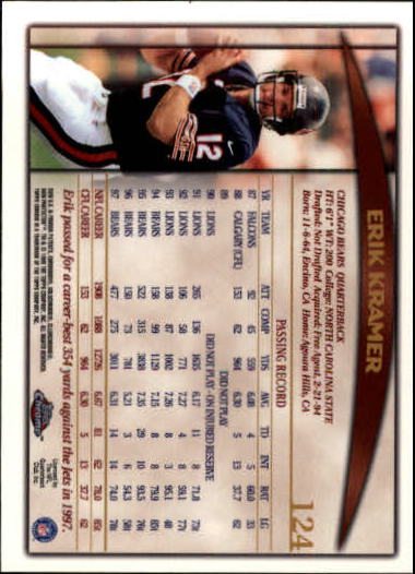 B1098- 1998 Topps Chrome FB Card #s 1-165 +Inserts -You Pick- 15+ FREE US SHIP