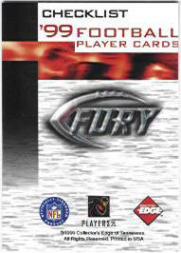 1999 Collector's Edge Fury Football Card Pick - Picture 2 of 364