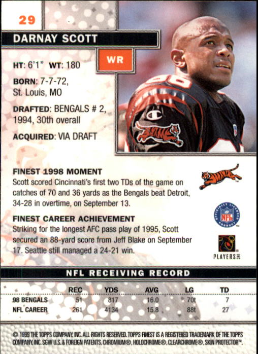 Ricky Watters - Seattle Seahawks - 1998 Fleer Showcase Card #72