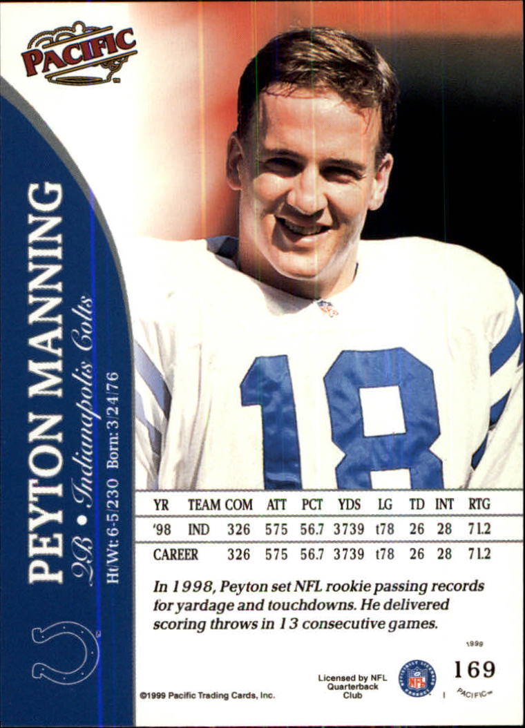 1999 Pacific Football Card Pick