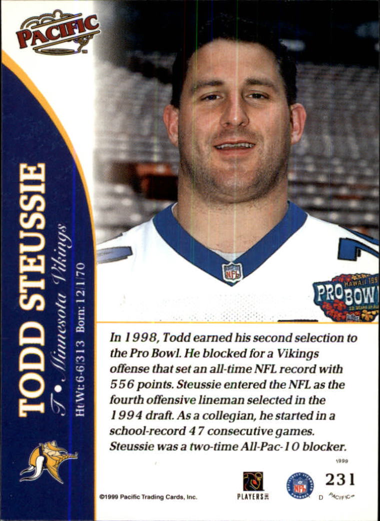 1999 Pacific Football Card Pick