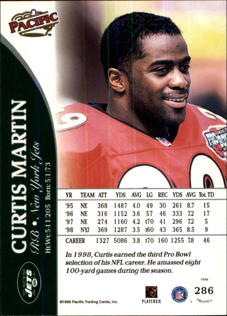 1999 Pacific Football Card Pick