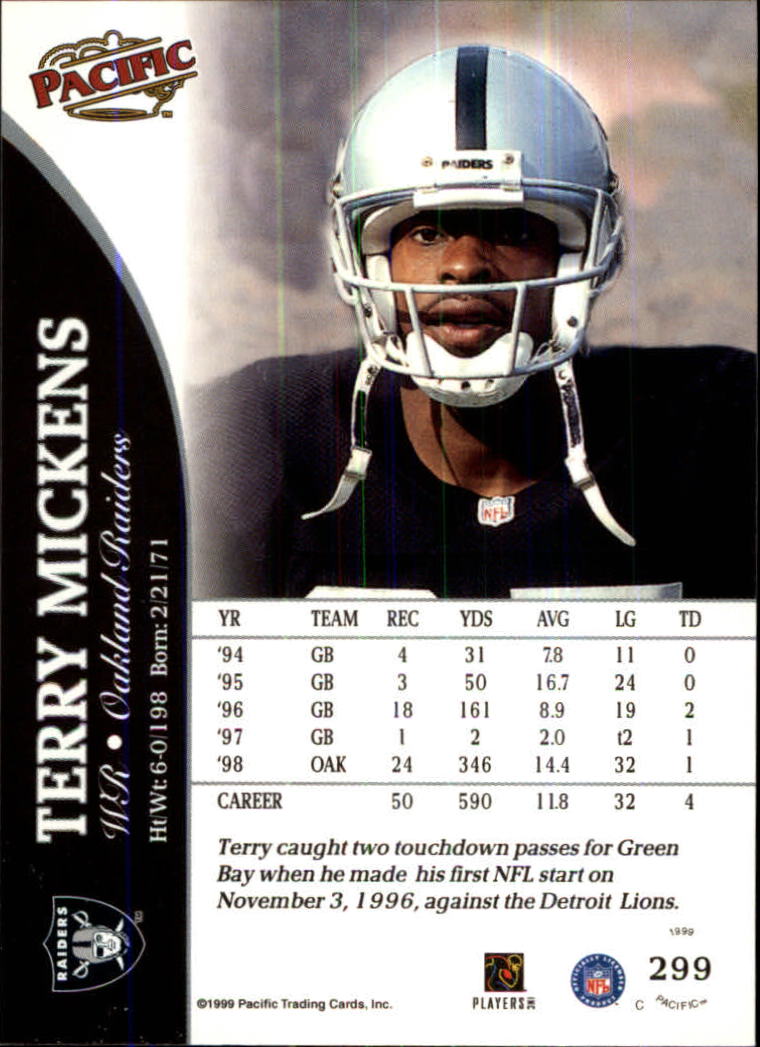 1999 Pacific Football Card Pick