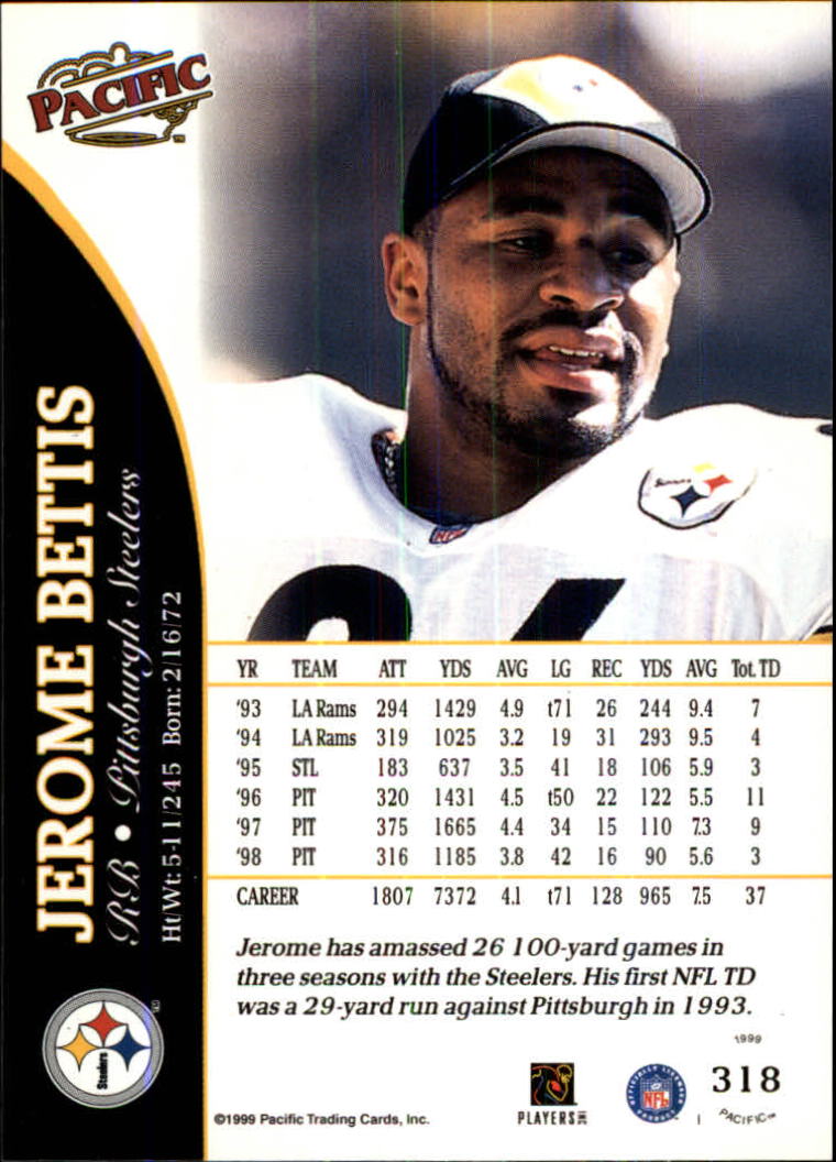 1999 Pacific Football Card Pick