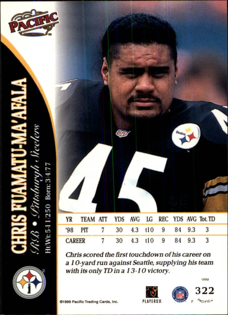 1999 Pacific Football Card Pick