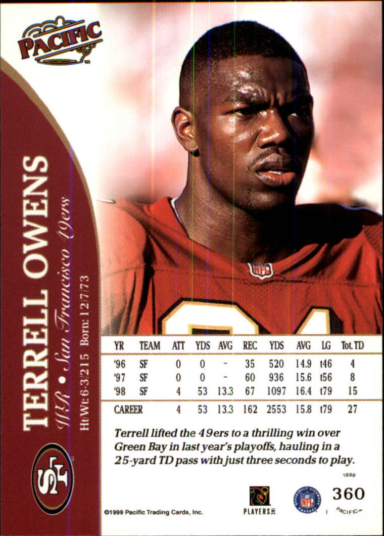 1999 Pacific Football Card Pick