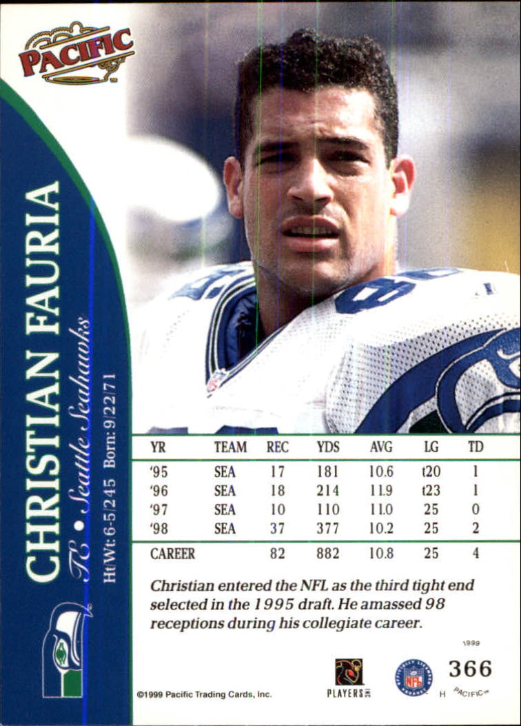 1999 Pacific Football Card Pick