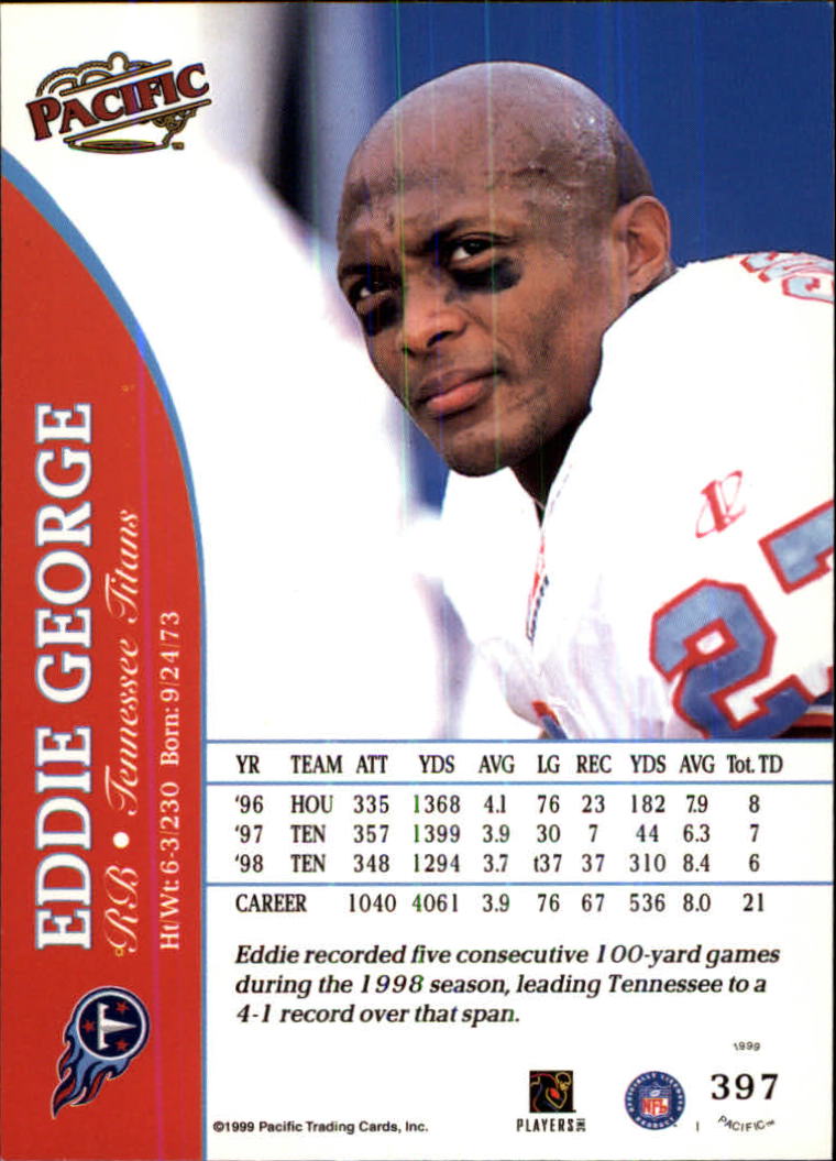 1999 Pacific Football Card Pick