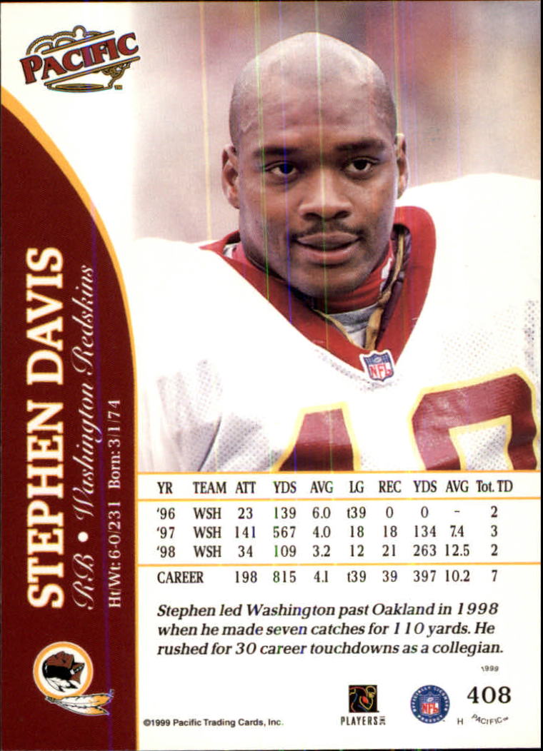 1999 Pacific Football Card Pick