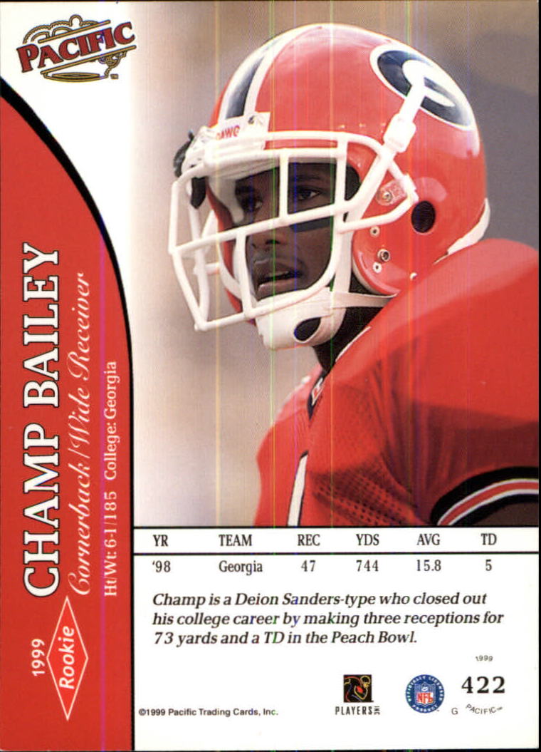 1999 Pacific Football Card Pick