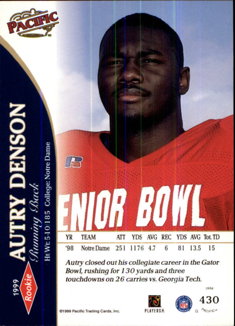 1999 Pacific Football Card Pick