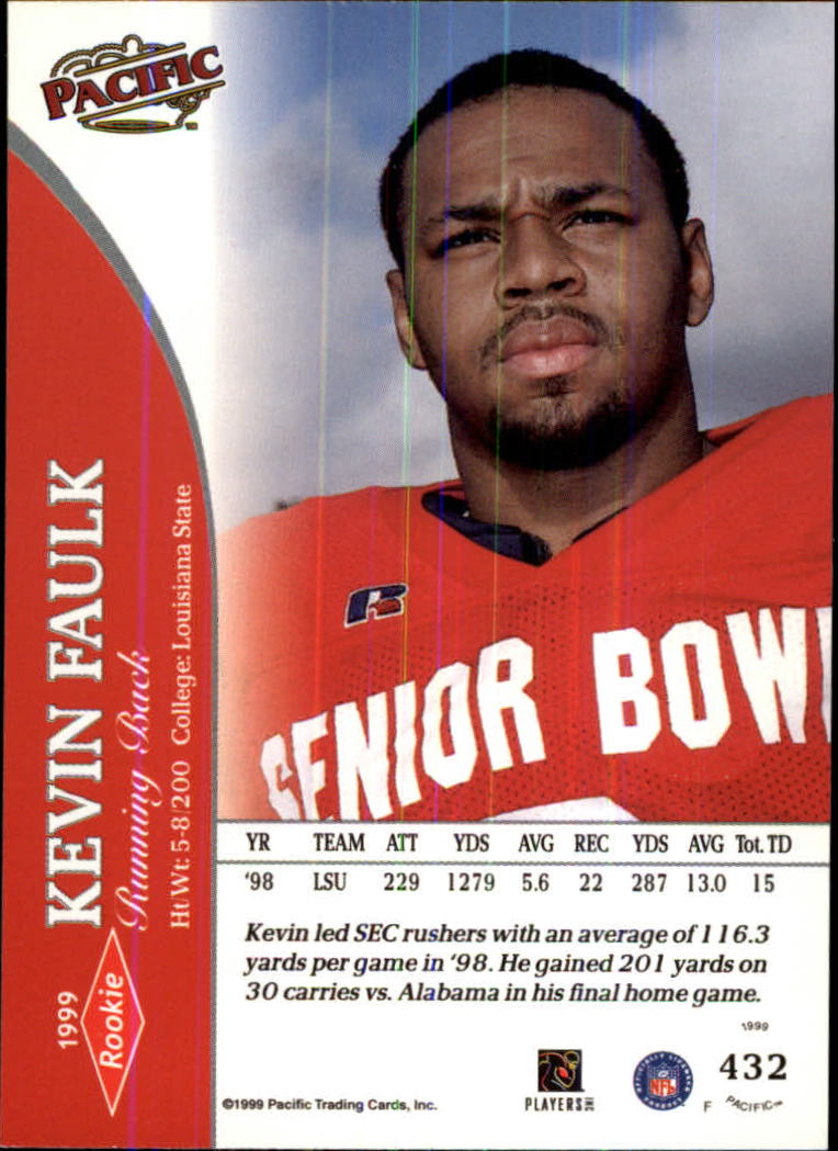 1999 Pacific Football Card Pick