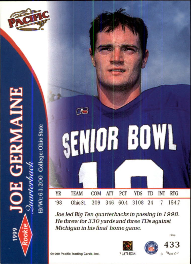 1999 Pacific Football Card Pick