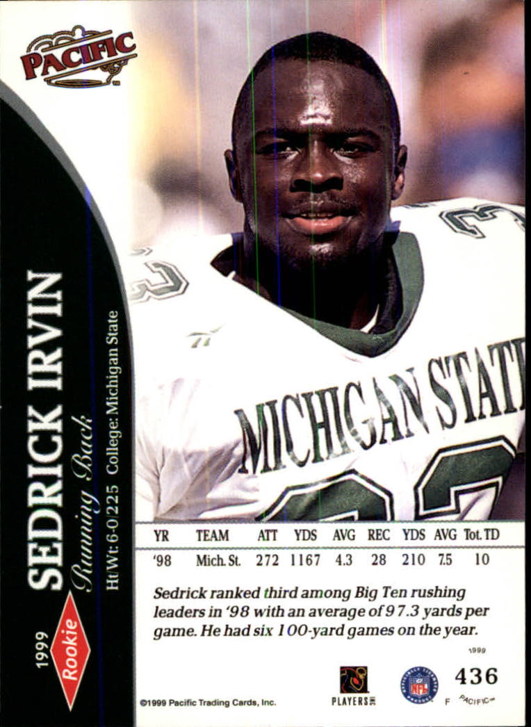 1999 Pacific Football Card Pick