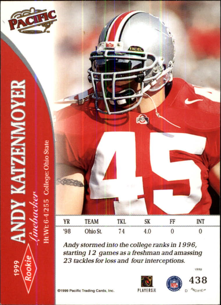 1999 Pacific Football Card Pick