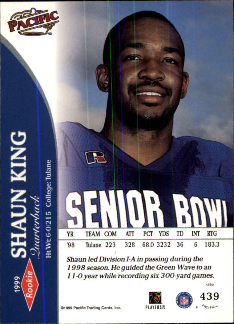 1999 Pacific Football Card Pick