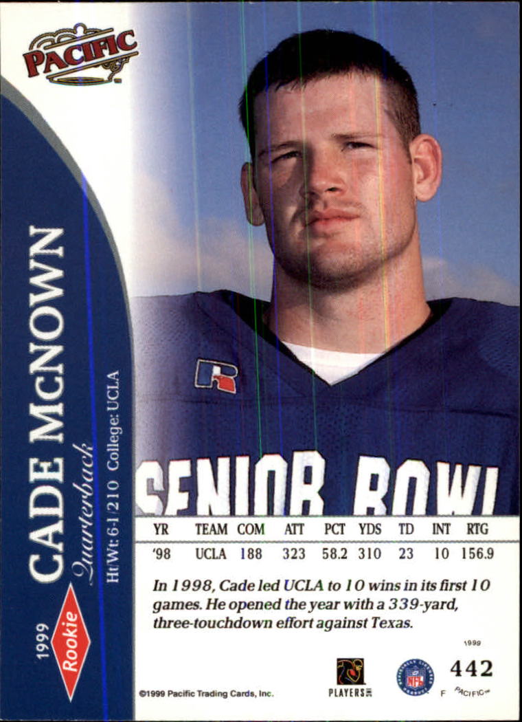 1999 Pacific Football Card Pick