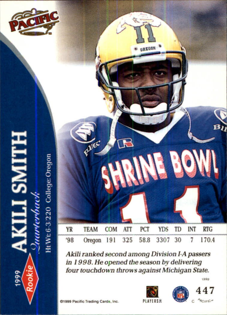 1999 Pacific Football Card Pick