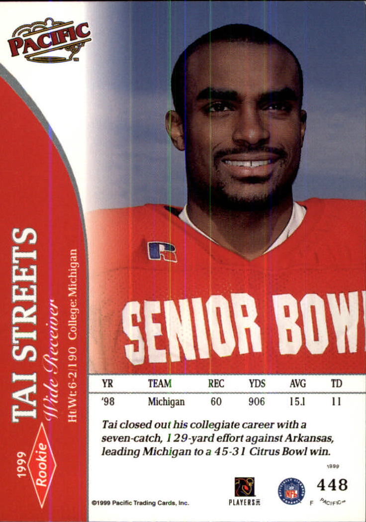 1999 Pacific Football Card Pick