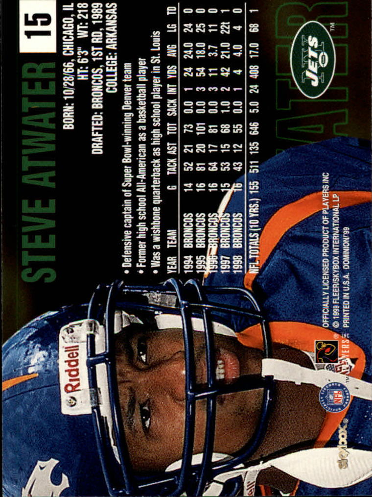 1999 SkyBox Dominion Football Card Pick