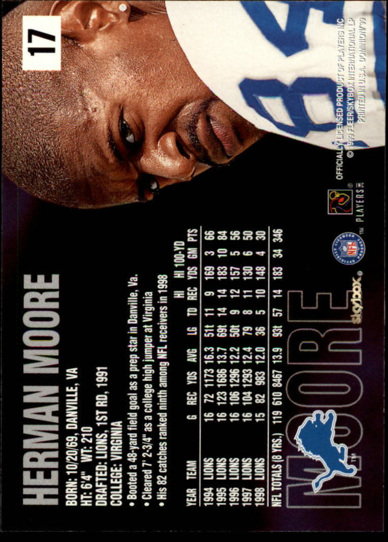 1999 SkyBox Dominion Football Card Pick