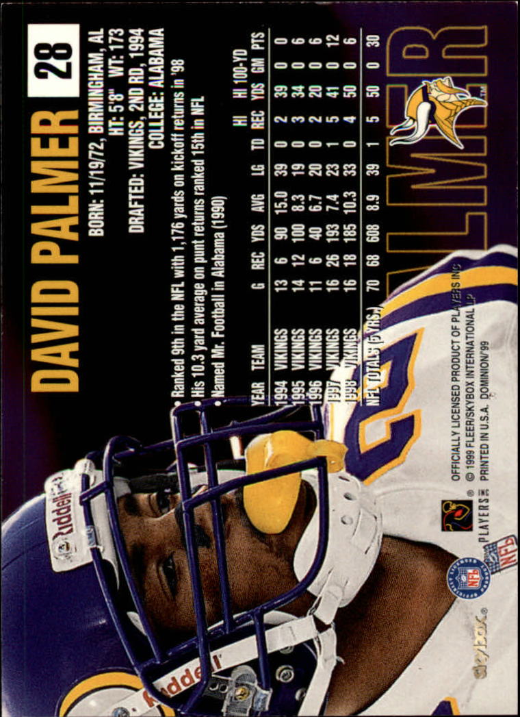 1999 SkyBox Dominion Football Card Pick