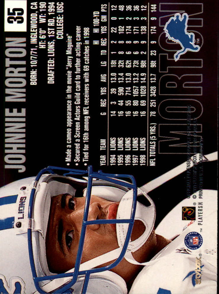 1999 SkyBox Dominion Football Card Pick