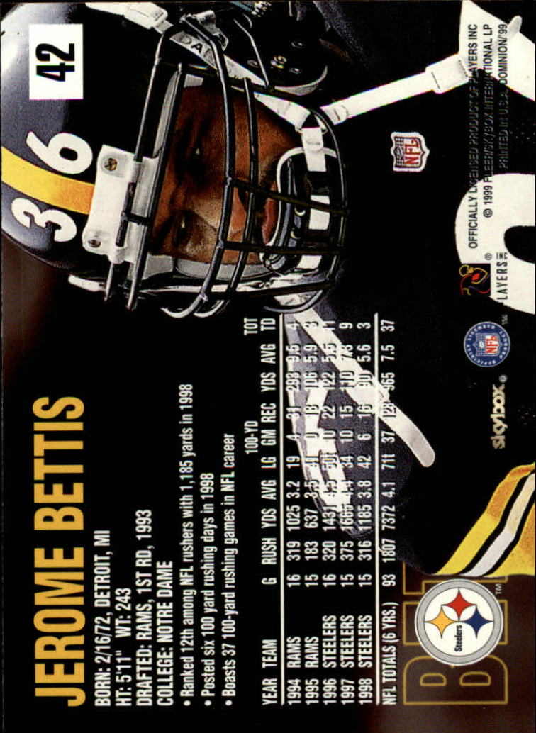 1999 SkyBox Dominion Football Card Pick