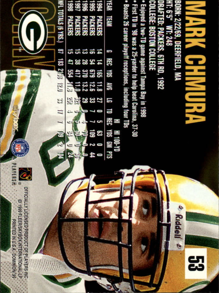 1999 SkyBox Dominion Football Card Pick