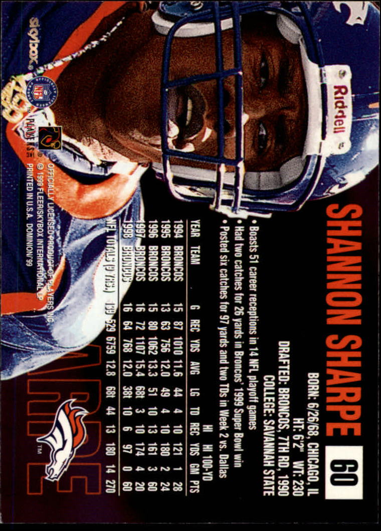 1999 SkyBox Dominion Football Card Pick