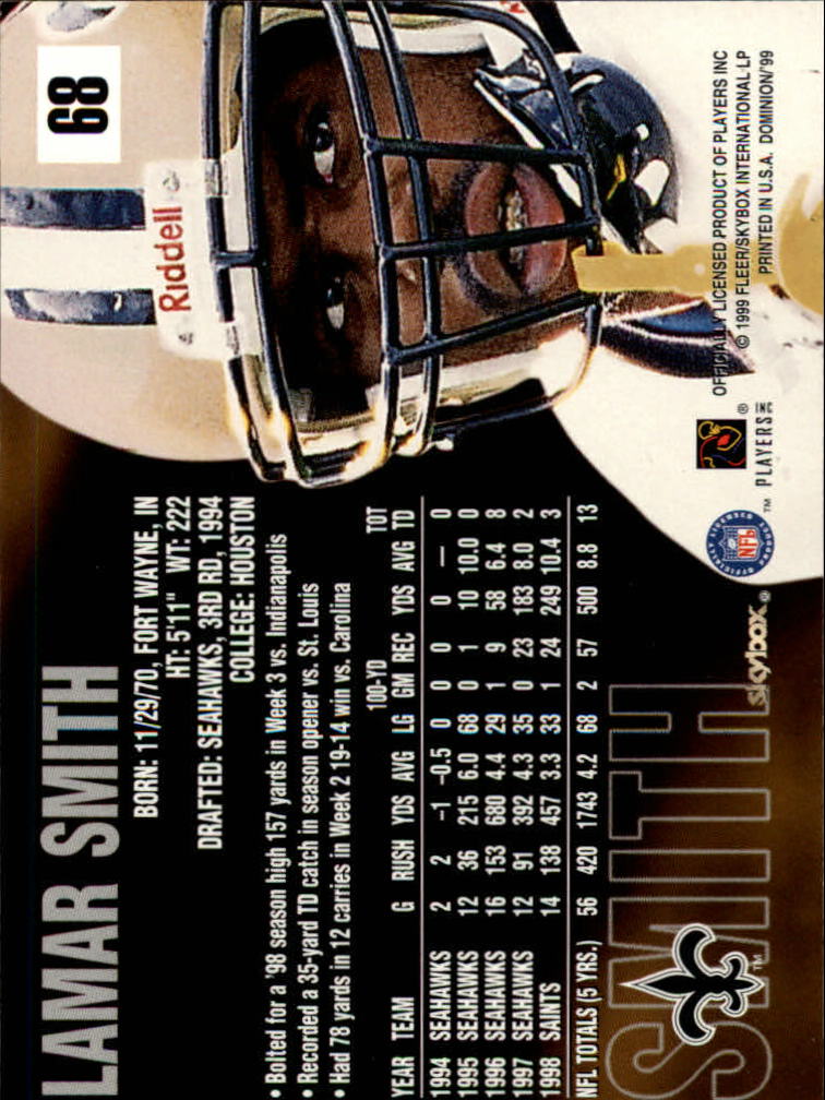 1999 SkyBox Dominion Football Card Pick