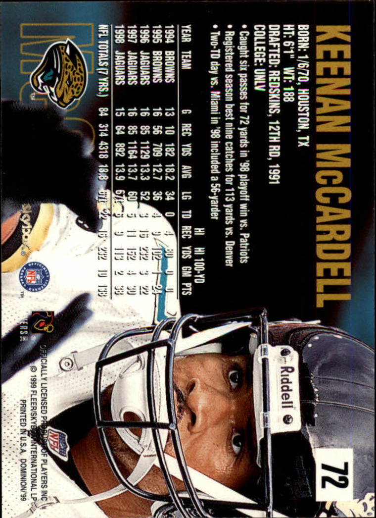 1999 SkyBox Dominion Football Card Pick