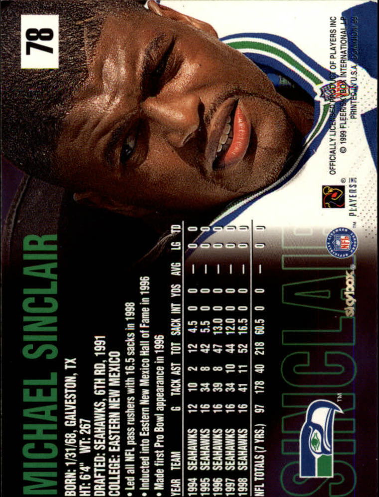 1999 SkyBox Dominion Football Card Pick