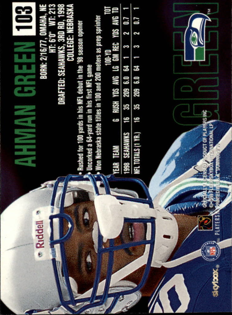 1999 SkyBox Dominion Football Card Pick