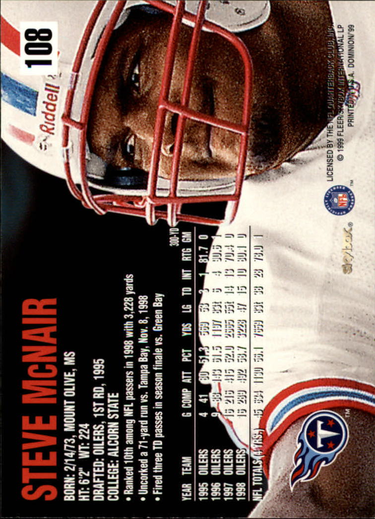 1999 SkyBox Dominion Football Card Pick