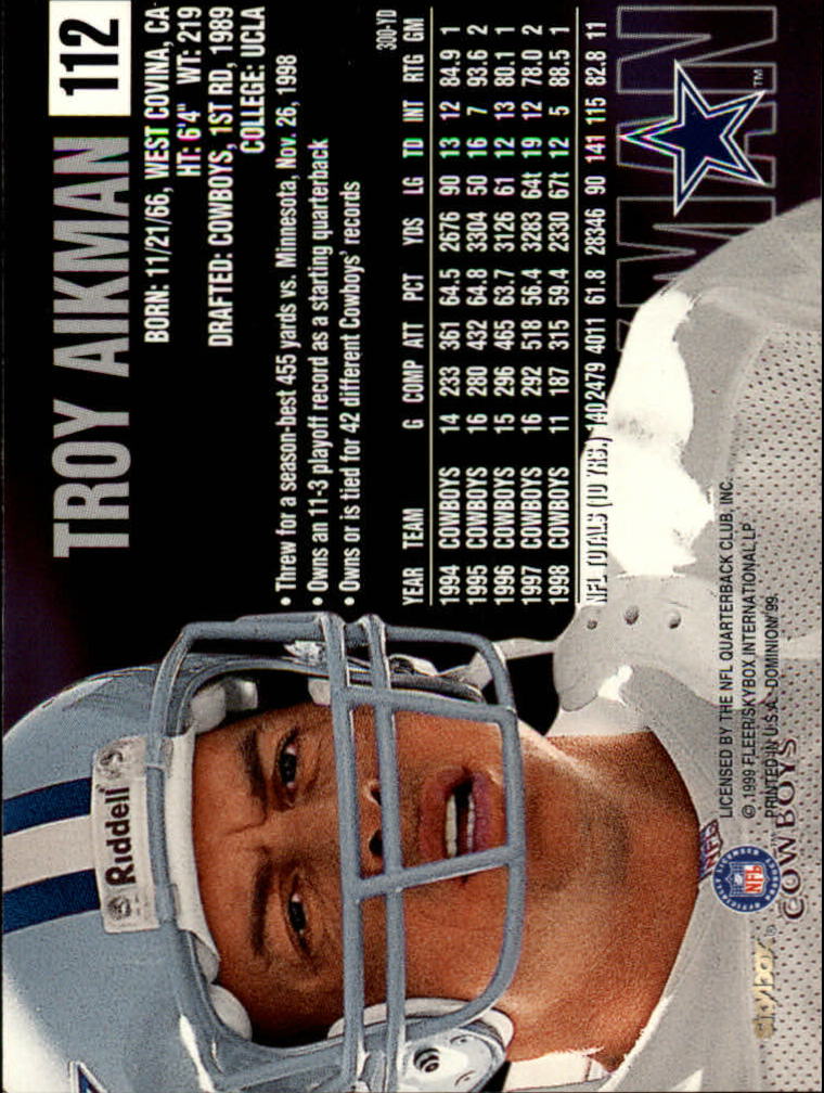 1999 SkyBox Dominion Football Card Pick