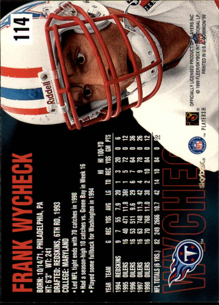 1999 SkyBox Dominion Football Card Pick