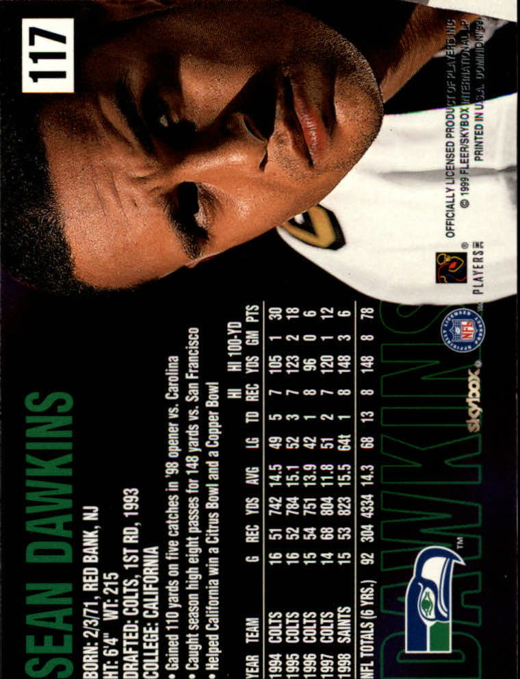 1999 SkyBox Dominion Football Card Pick