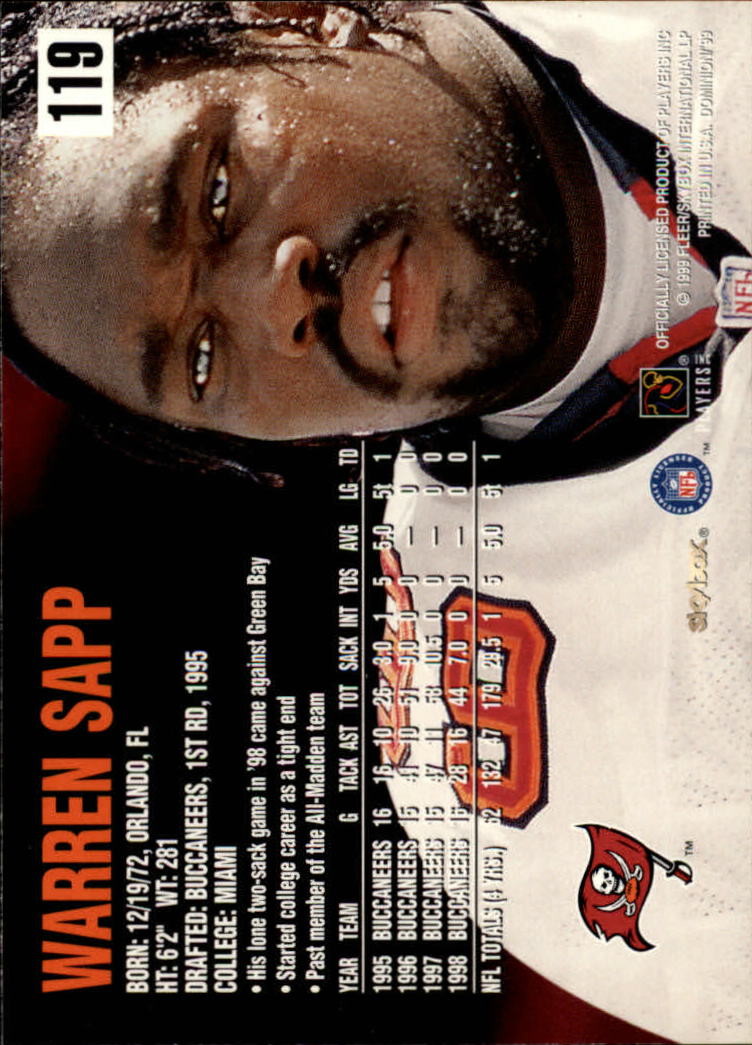 1999 SkyBox Dominion Football Card Pick