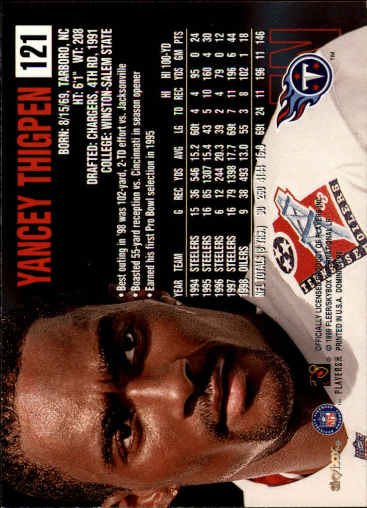 1999 SkyBox Dominion Football Card Pick