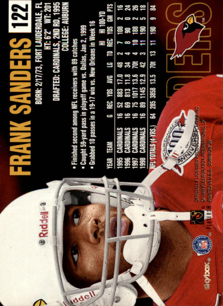 1999 SkyBox Dominion Football Card Pick