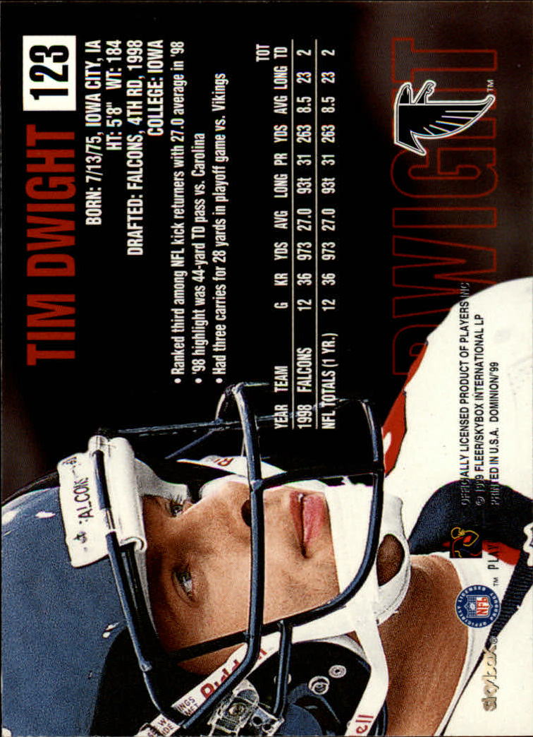 1999 SkyBox Dominion Football Card Pick