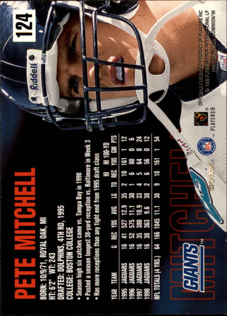 1999 SkyBox Dominion Football Card Pick