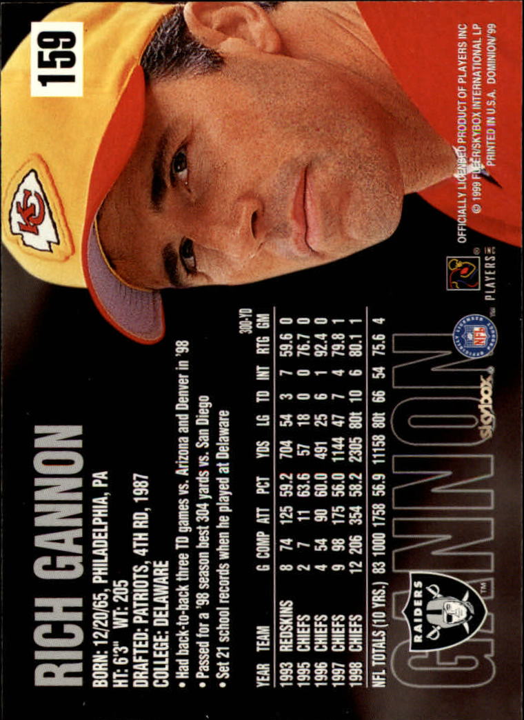 1999 SkyBox Dominion Football Card Pick