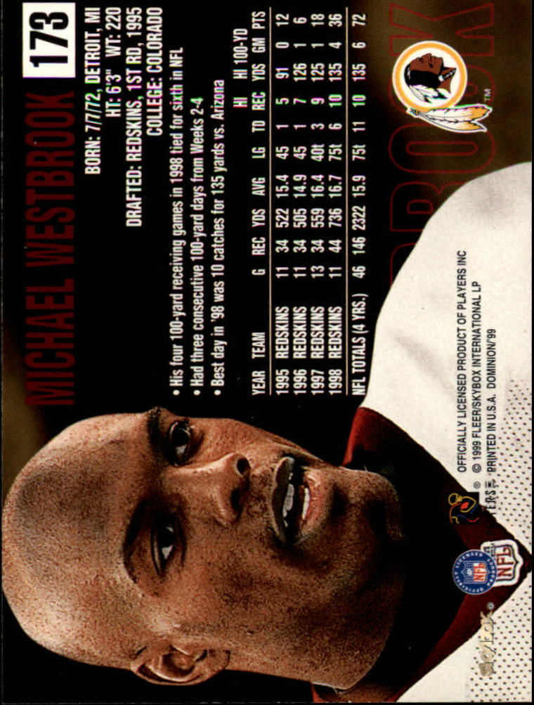 1999 SkyBox Dominion Football Card Pick